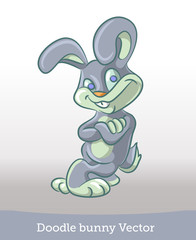 Doodle bunny standing
