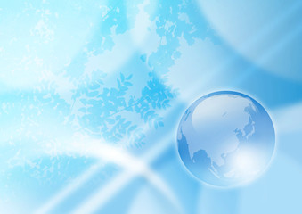 水色の地球の背景