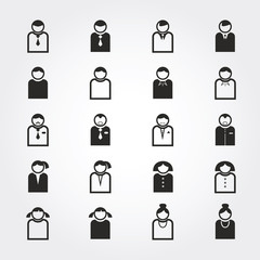 User and people icons