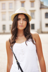 Portrait of beautiful summer girl