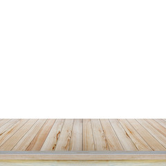 Empty wooden table