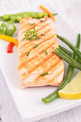 roasted salmon and vegetables