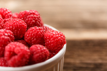 Fresh raspberries