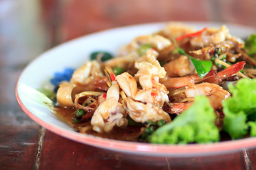 fried rice with shrimps.
