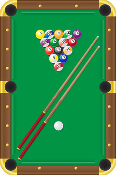 billiards vector illustration
