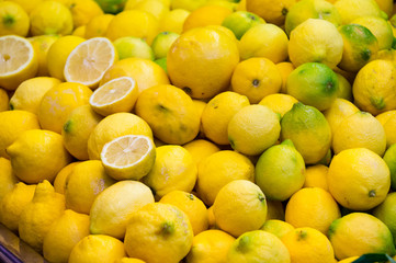 lemons in a market
