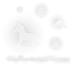 Christmas symbol elements for design.