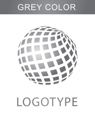 logotype grey color