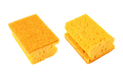 Kitchen sponge front and back view