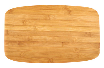 Cutting wooden board isolated