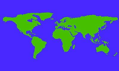 Fototapeta na wymiar World map vector, credit : NA SA
