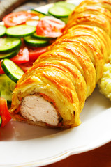 Pork fillet in puff pastry