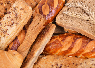 Assortment of baked bread