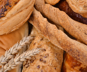 Assortment of baked bread