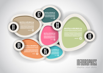 Obraz premium Infographics concept to display your data