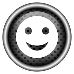 Glossy metallic icon