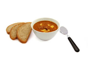 soup and bread