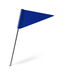 Blue Triangle Flag