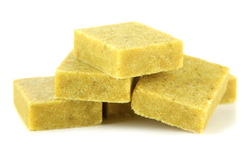 Bouillon cubes, isolated on white