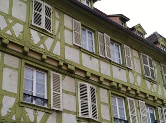 Obraz premium Half timbered houses in Colmar in the Alsace