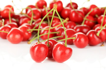 Cherry berries close up