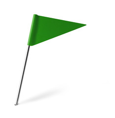 Green Triangle Flag