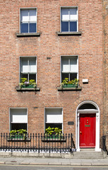 Obraz na płótnie Canvas Georgian Townhouse w Dublin, Irlandia