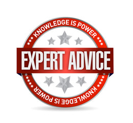 expert advice seal illustration