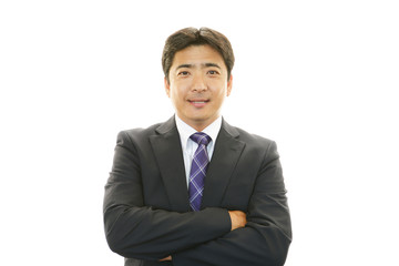 笑顔のビジネスマン