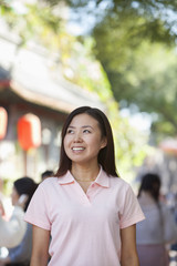 Portrait of Young Woman in Nanluoguxiang, Beijing