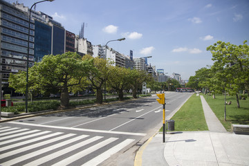 Paisaje urbano, avenida principal, 9 de julio, Buenos Aires