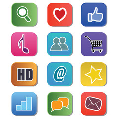 social media icons
