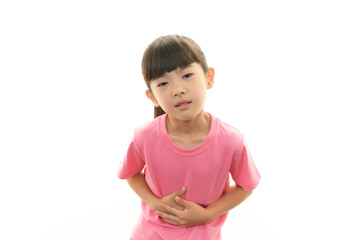 腹痛の女の子