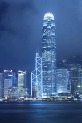 Foto op Plexiglas Victoria Harbour in Hong Kong © leeyiutung