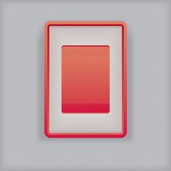 abstract simple red picture frame