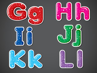 Six letters in alphabetical orders