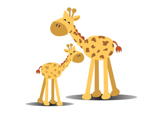 Fun cartoon giraffe © boykung