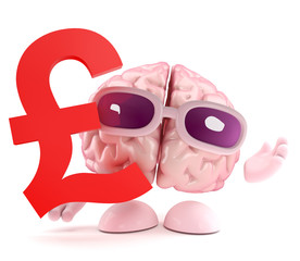 Brain holds UK Pound symbol