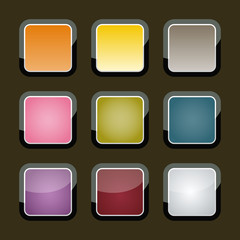Colorful backgrounds for app icons, vector