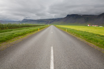 Highway through Iceland