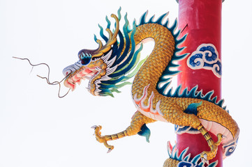 Obraz premium Chinese style Dragon Statue.