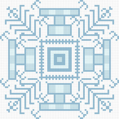 Fototapeta premium Ukrainian ethnic seamless ornament, #82, vector