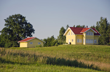 Obraz premium beautiful new private house