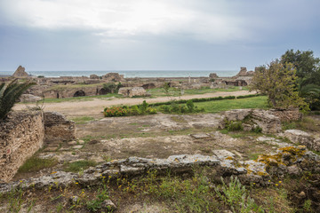 Fototapeta na wymiar Starożytne ruiny Kartaginy, Tunezja