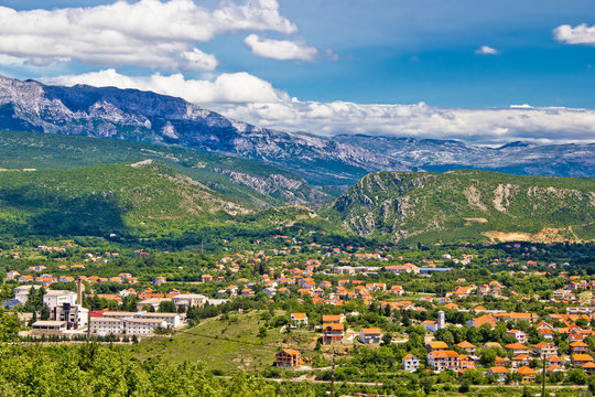 Town of Knin and Dinara mountain