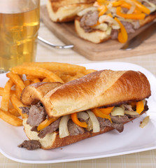 Roast Beef Sandwich and Fries
