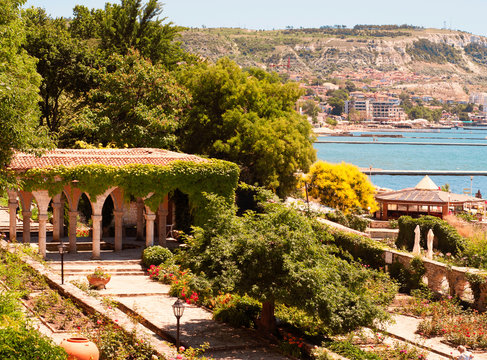 Roman bath in the garden of Balchik castle