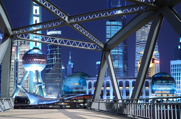 Naklejka premium Miasto Iron Bridge