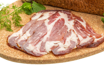 Bacon with vegetables