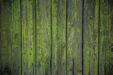 Fototapeta na wymiar Painted wooden fence background